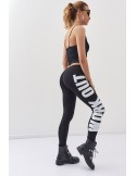 Bequeme Leggings mit Aufschrift, schwarz 9724 - Online-Shop - Boutique